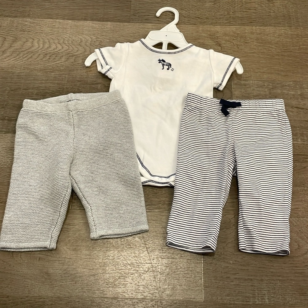 Janie and Jack 3 piece set 3-6 months